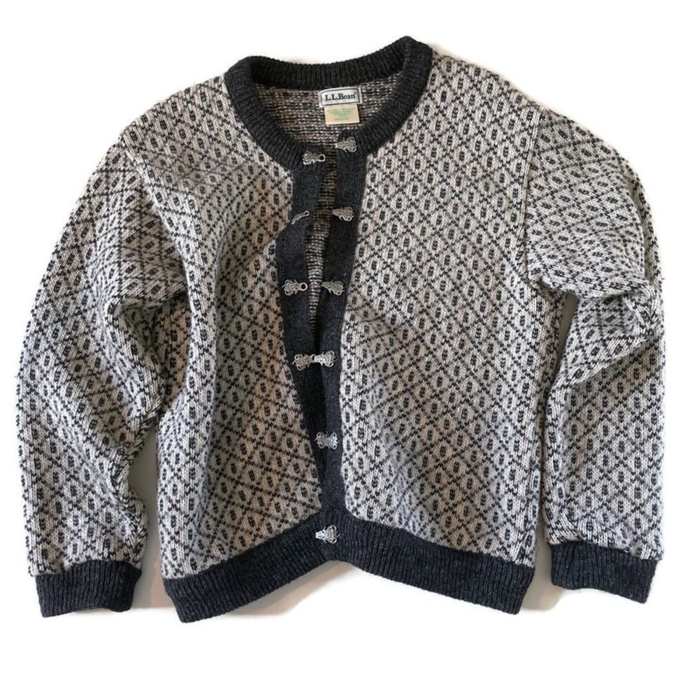 Vintage Wool LL Bean Cardigan Sweater M